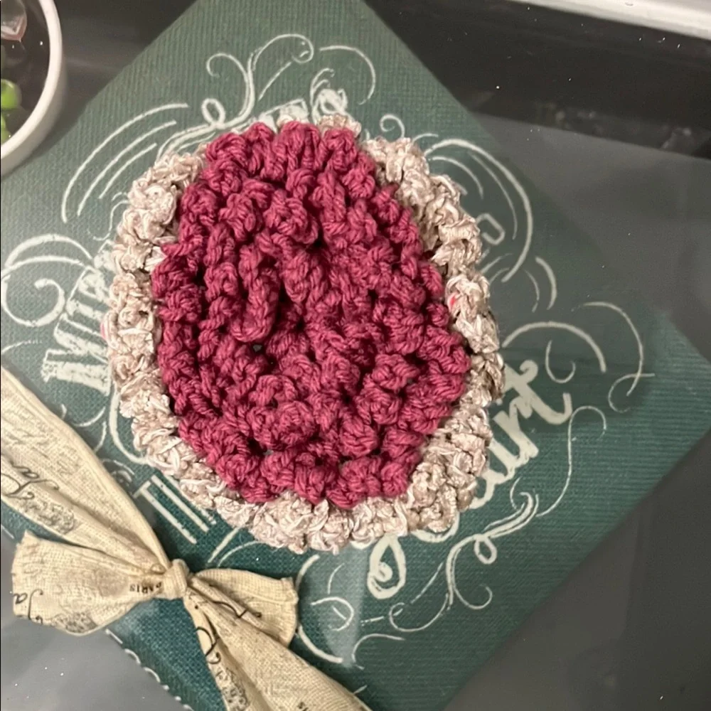 Handmade Crochet Spa 2pc spa set: Washcloth, Scrubbie